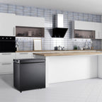 Congélateur à coffre de 1,8 pi3 avec panier amovible, drain inférieur, thermostat à 7 niveaux, design indépendant pour maison et appartement.