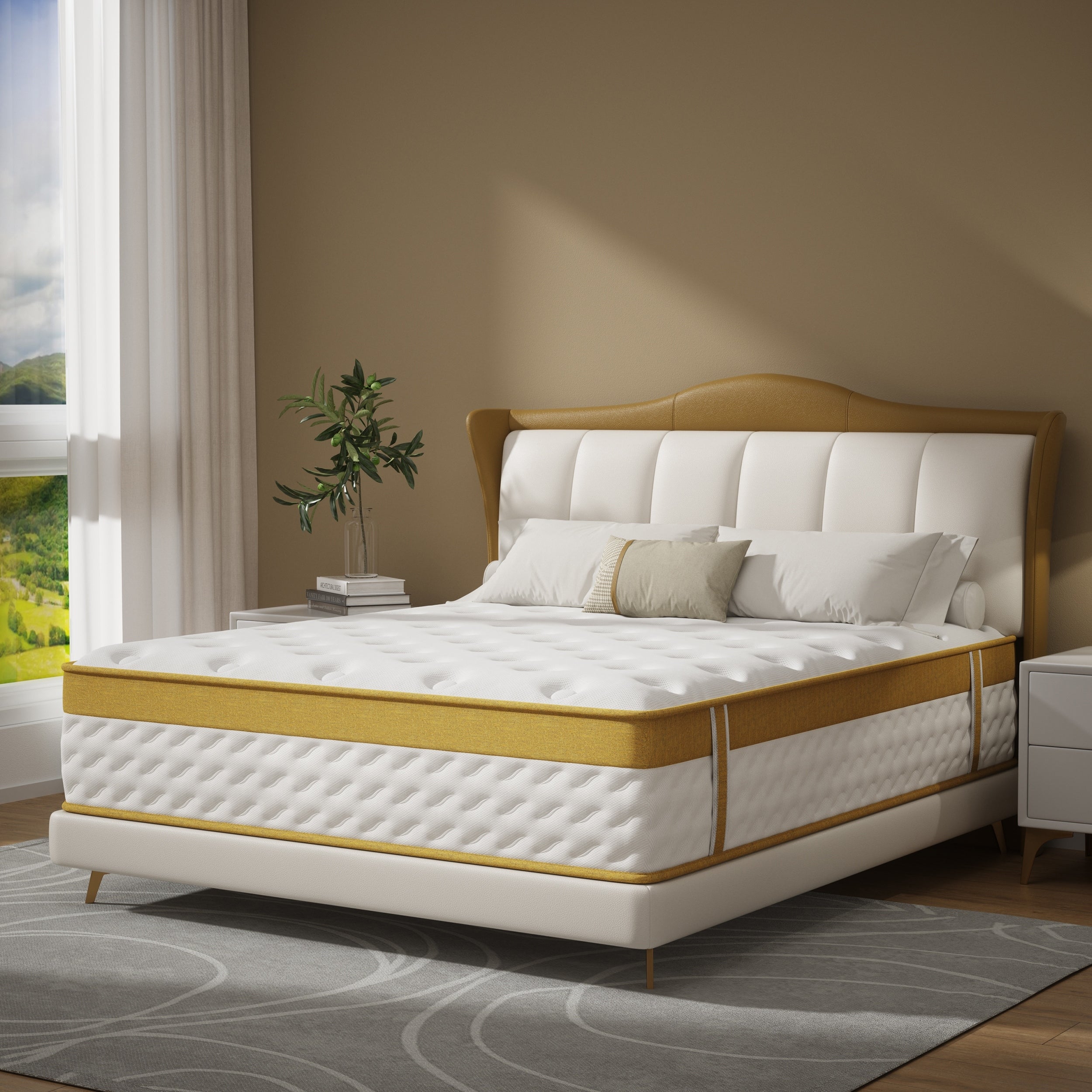Matelas hybride à ressorts et mousse à mémoire de forme de 10 pouces