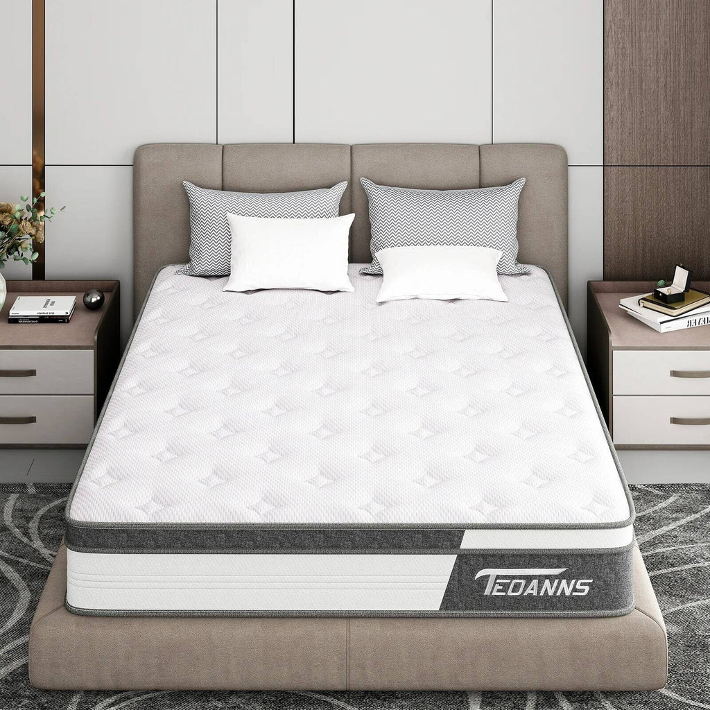 Matelas hybride à ressorts et mousse à mémoire de forme de 25 cm (10 pouces)