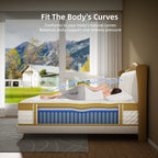 Matelas hybride à ressorts et mousse à mémoire de forme de 10 pouces