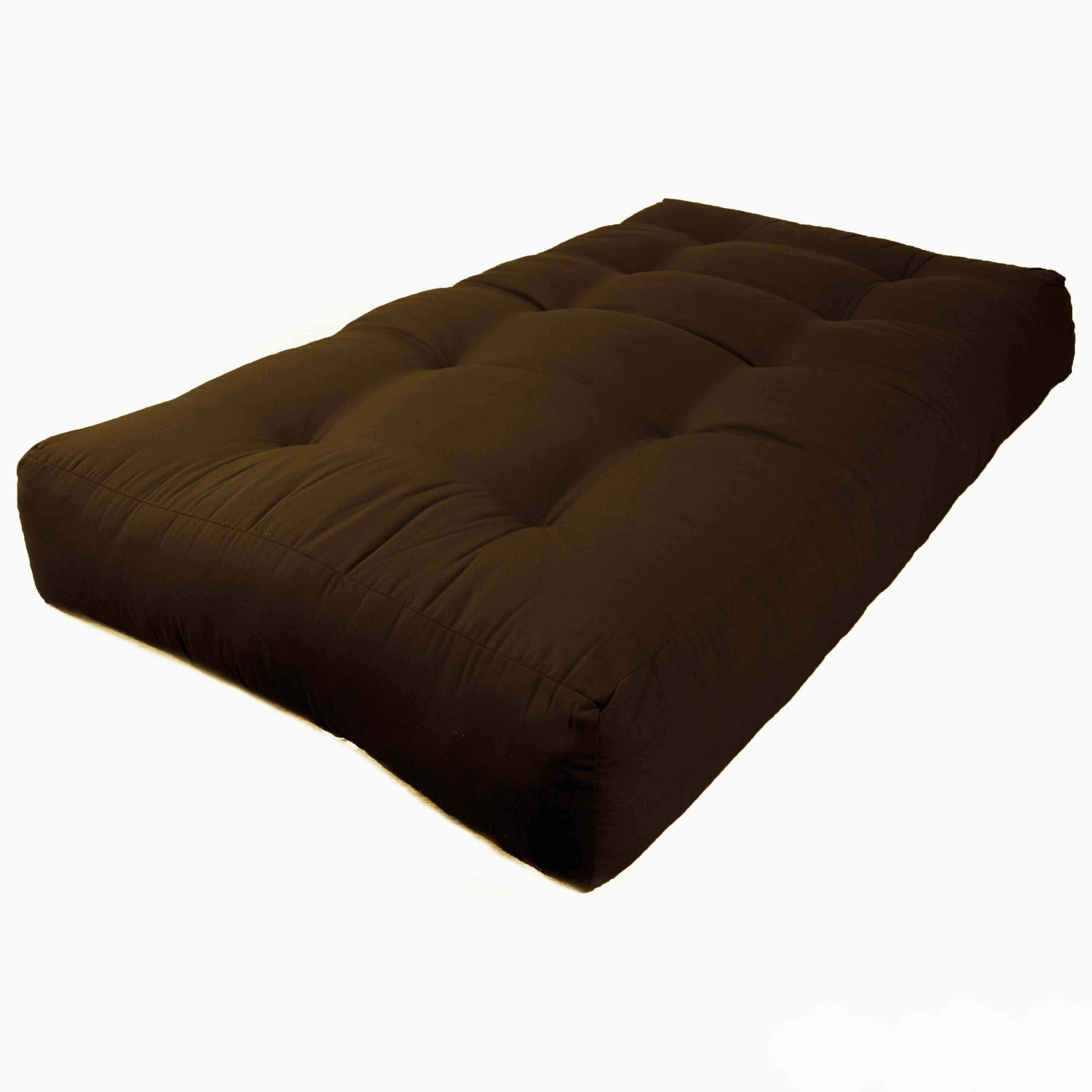 Matelas futon en toile twill de 25 cm d'épaisseur (simple, double ou queen size)