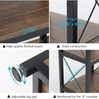 Étagère à livres en forme d'échelle à 12 niveaux, étagère d'angle de style industriel