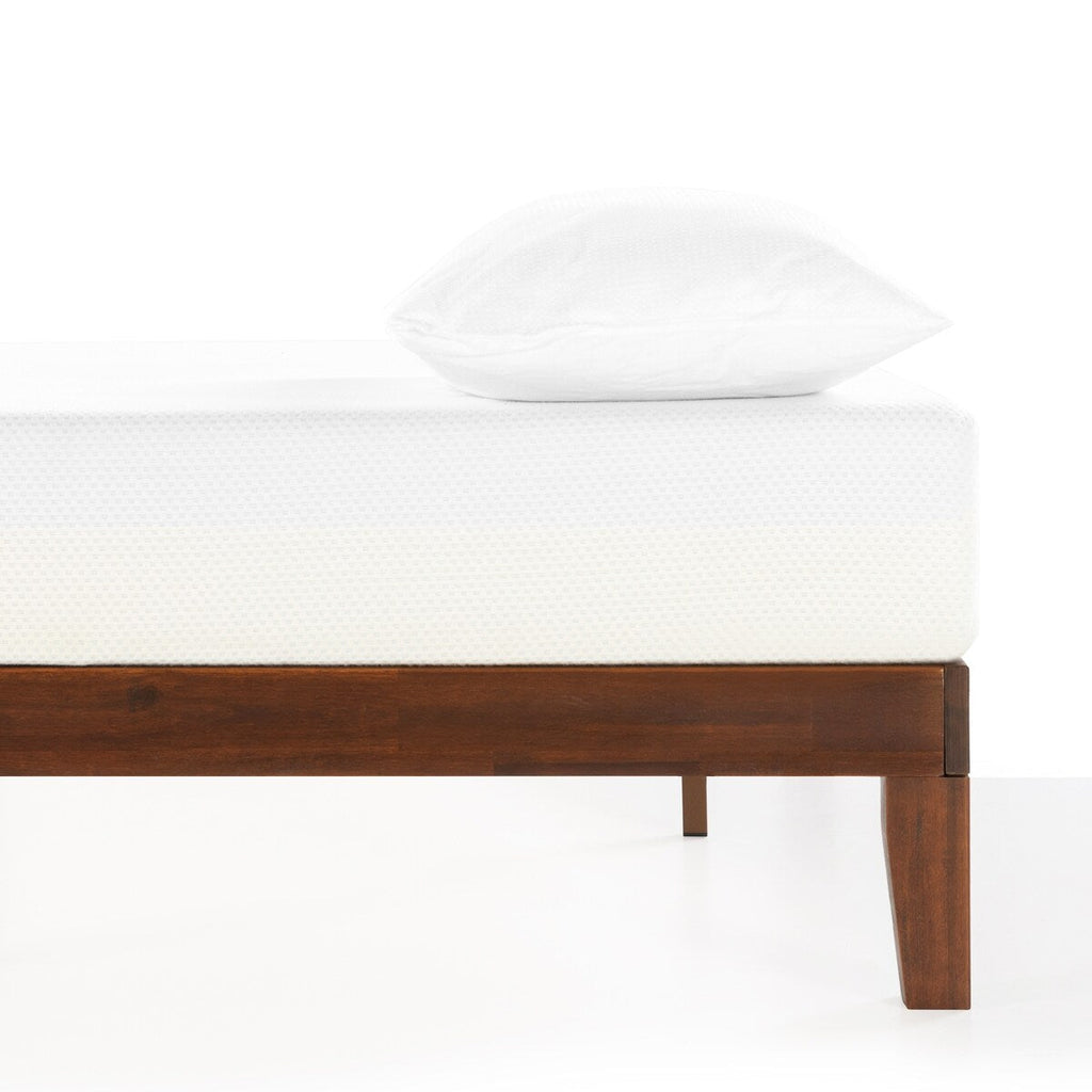 12 Cadre de lit plateforme en bois massif classique