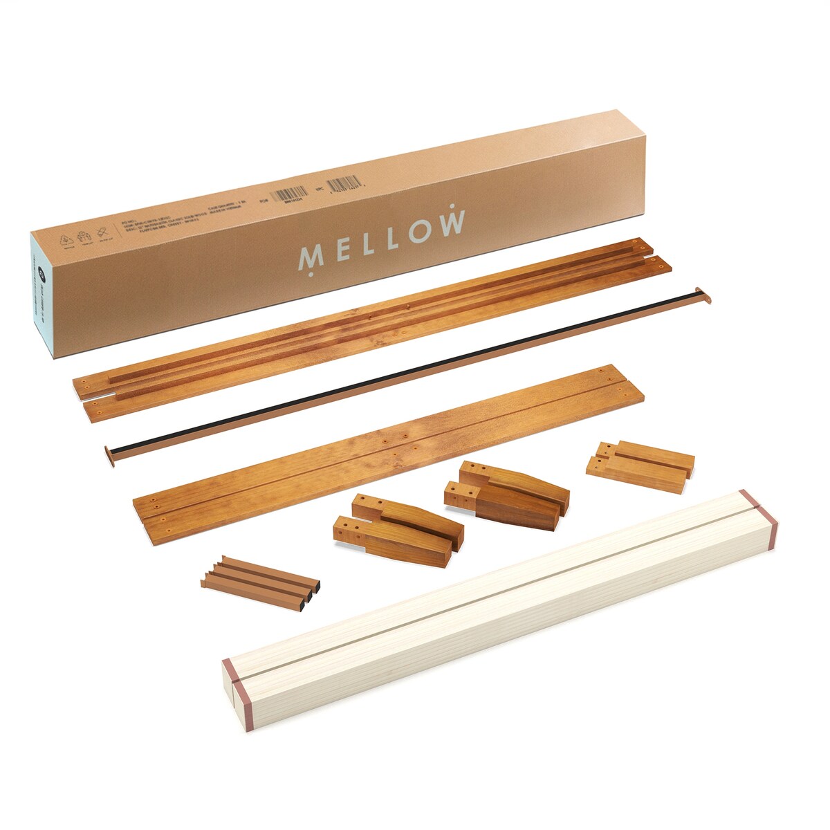 12 Cadre de lit plateforme en bois massif classique