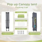 Caravane de jardin gonflable renforcée, 13' x 13', avec élégant rideau d'angle - 13x13ft