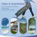 Caravane de jardin gonflable renforcée, 13' x 13', avec élégant rideau d'angle - 13x13ft