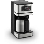 Machine à café programmable 14 tasses, carafe en acier inoxydable, 3 intensités de café, minuterie 24h, maintien au chaud 4h