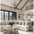 Luminaire minimaliste à 15 lumières, style bougeoir, design ancien à 2 niveaux - 48