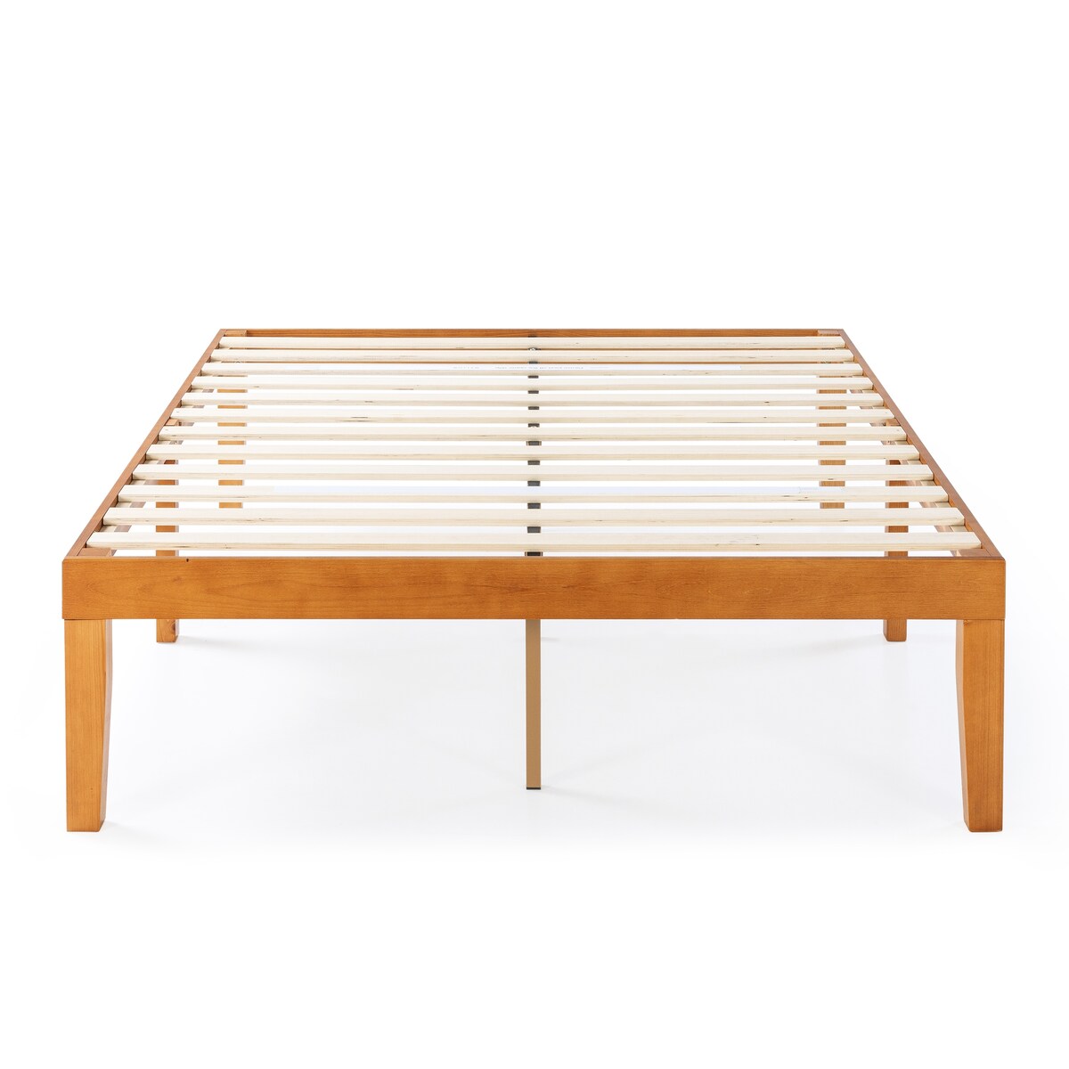 Cadre de lit plateforme en bois massif classique de 40 cm (16 pouces) disponible en plusieurs finitions