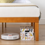 Cadre de lit plateforme en bois massif classique de 40 cm (16 pouces) disponible en plusieurs finitions