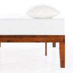 Cadre de lit plateforme en bois massif classique de 40 cm (16 pouces) disponible en plusieurs finitions