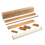 Cadre de lit plateforme en bois massif classique de 40 cm (16 pouces) disponible en plusieurs finitions