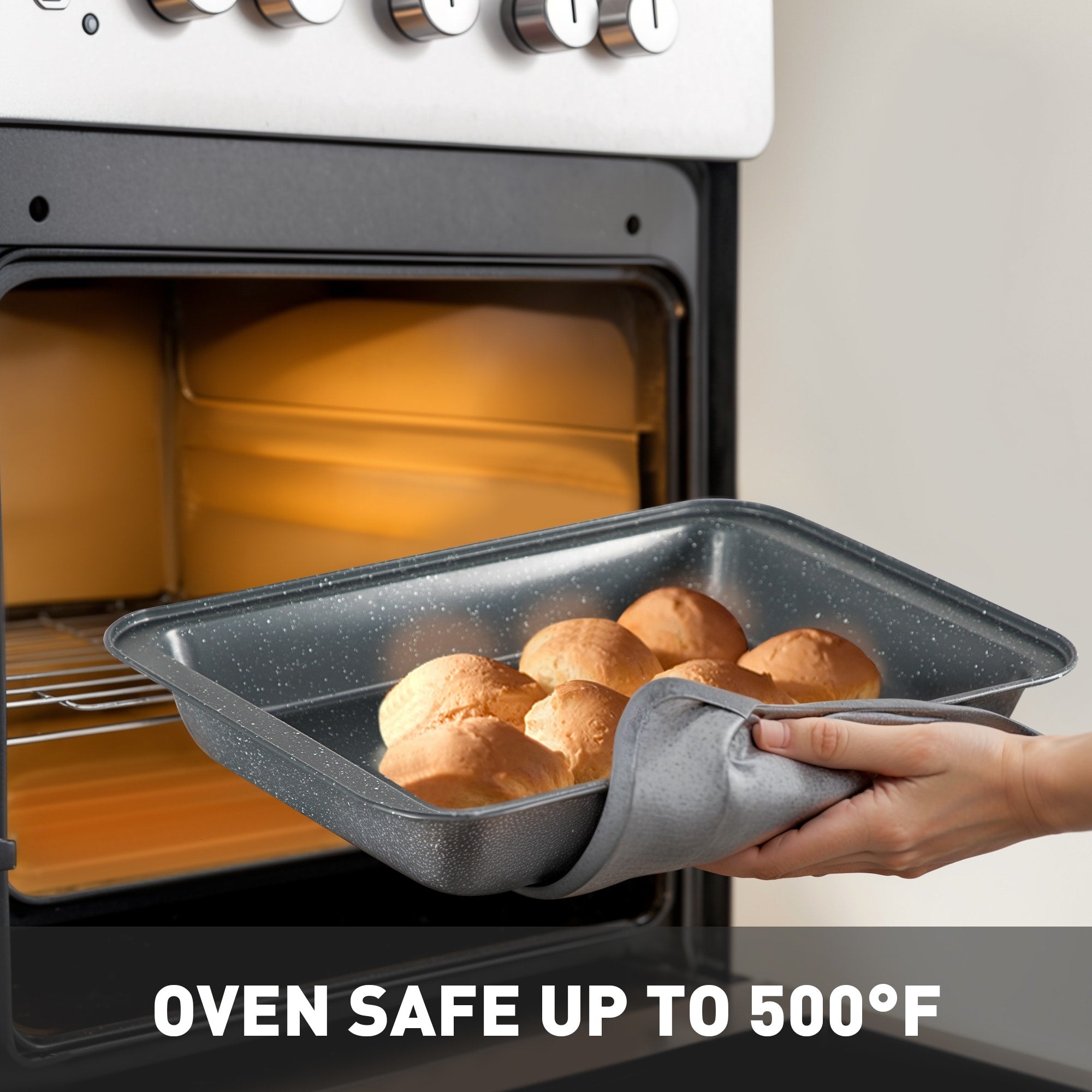 Ensemble de cuisine 17 pièces en granit, ensemble de casseroles et poêles antiadhésives