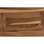 EcoDecors, Banc, Tabouret de douche, Assise de douche, Chaise de douche pour douche intérieure, Petit banc, Banc de douche en teck, Repose-pieds de douche