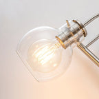 Applique murale pour salle de bain à 2/3 lumières avec abat-jour en verre