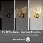 Applique murale KAYLA à 2 lumières en forme de feuille bionique