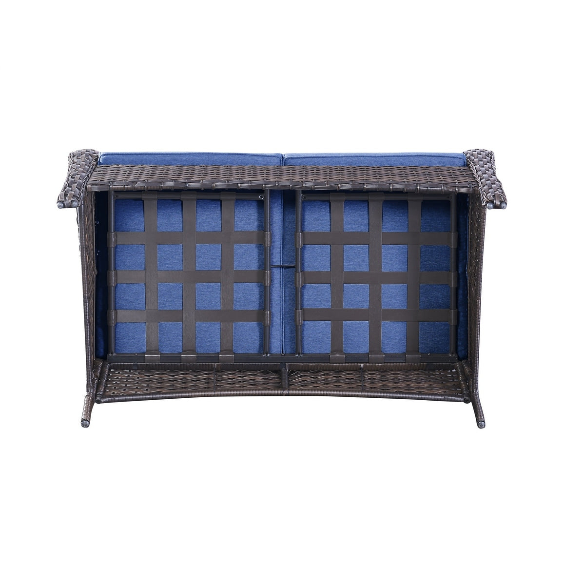 Ensemble canapé deux places d'extérieur en osier et rotin Gymojoy