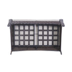 Ensemble canapé deux places d'extérieur en osier et rotin Gymojoy