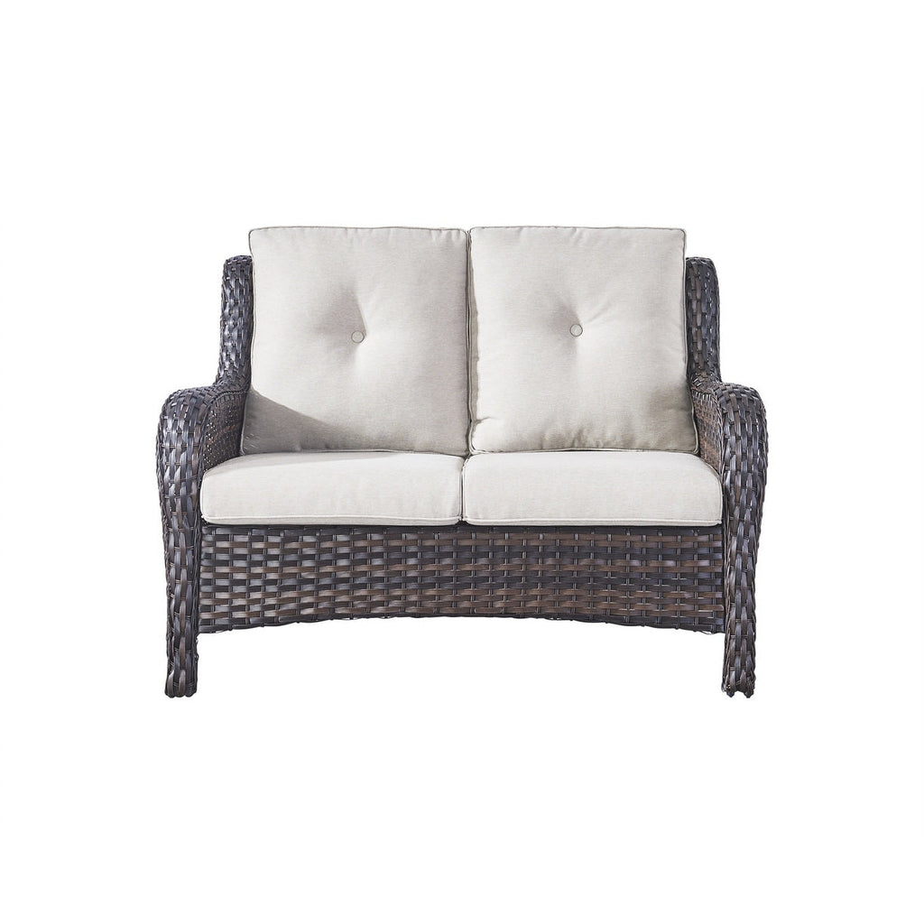 Ensemble canapé deux places d'extérieur en osier et rotin Gymojoy