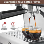 Machine à café expresso automatique 20 bar avec mousseur de lait pour barista à domicile