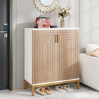 Meuble à chaussures moderne avec portes, pouvant contenir 20 paires, organiseur de chaussures d'entrée indépendant à 6 niveaux.