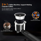 Machine à expresso 20 bars avec buse vapeur pour faire mousser le lait, machine à cappuccino et latte pour la maison, cadeau pour les amateurs de café