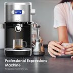 Machine à expresso 20 bars avec buse vapeur pour faire mousser le lait, machine à cappuccino et latte pour la maison, cadeau pour les amateurs de café