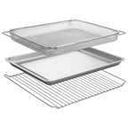 Friteuse à air multifonction avec 21 programmes préprogrammés et fonction four à griller