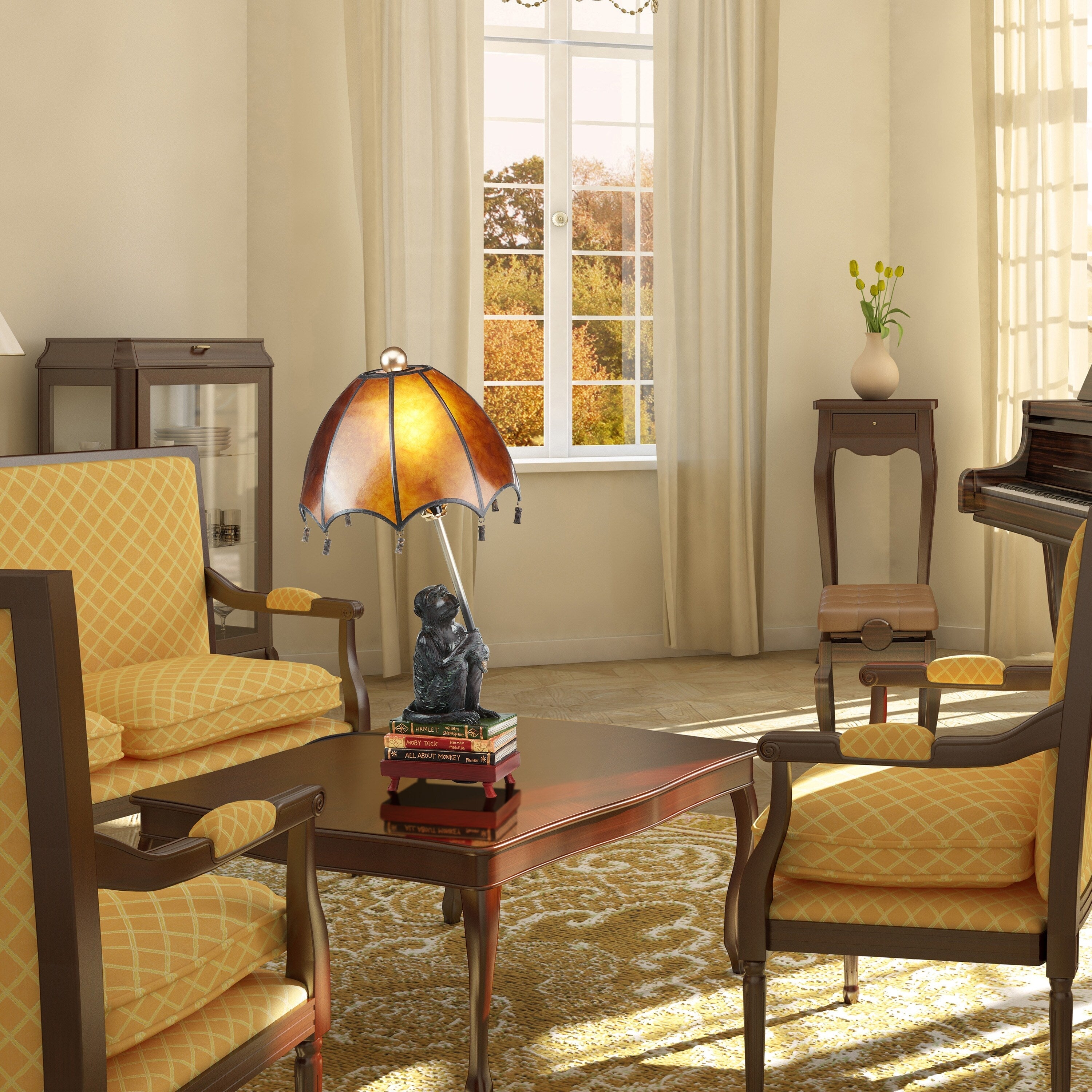 Lampe de table singe intelligent - 21,75H - 11L x 11l x 21,75H