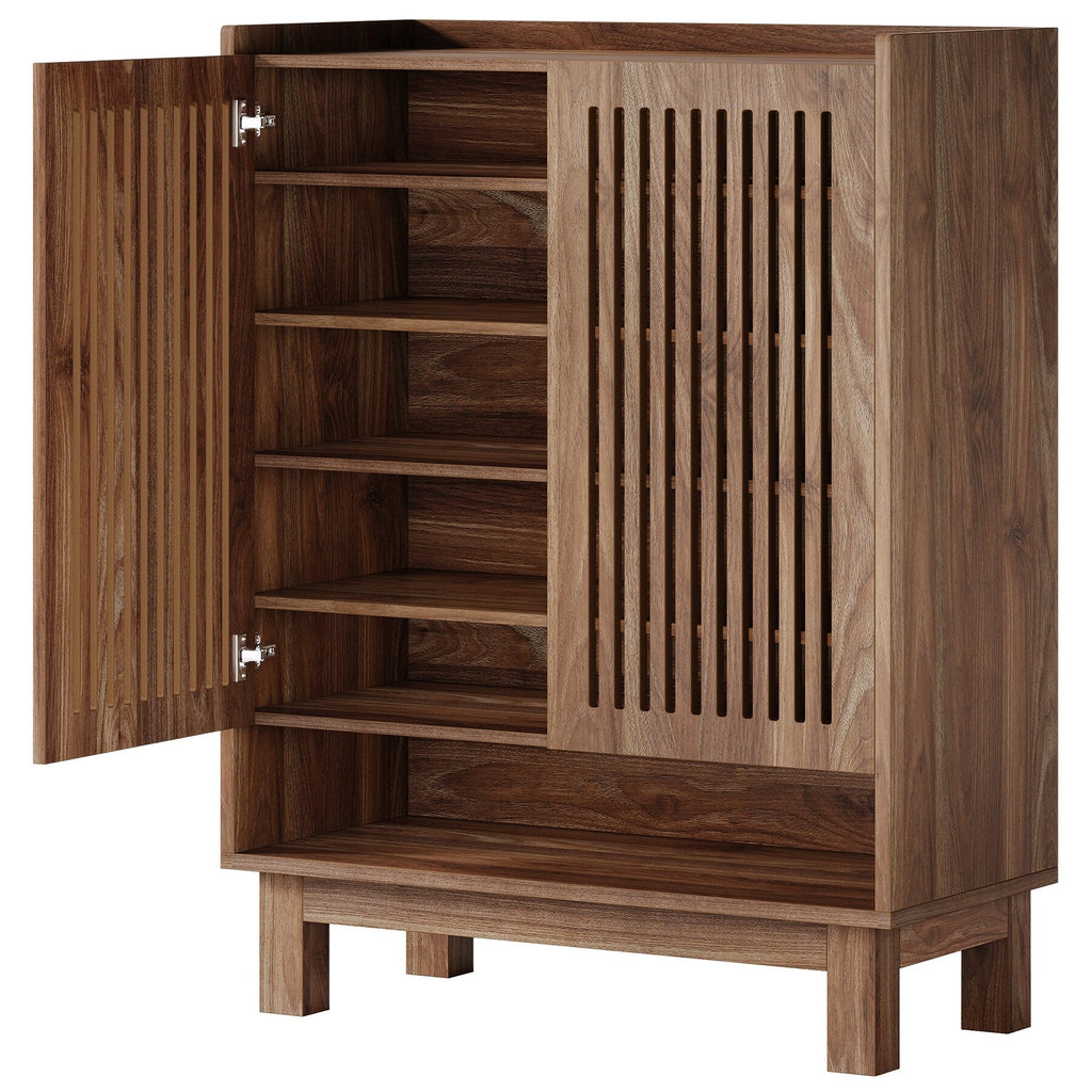 Meuble à chaussures avec porte pour entrée et salon, capacité de 24 paires