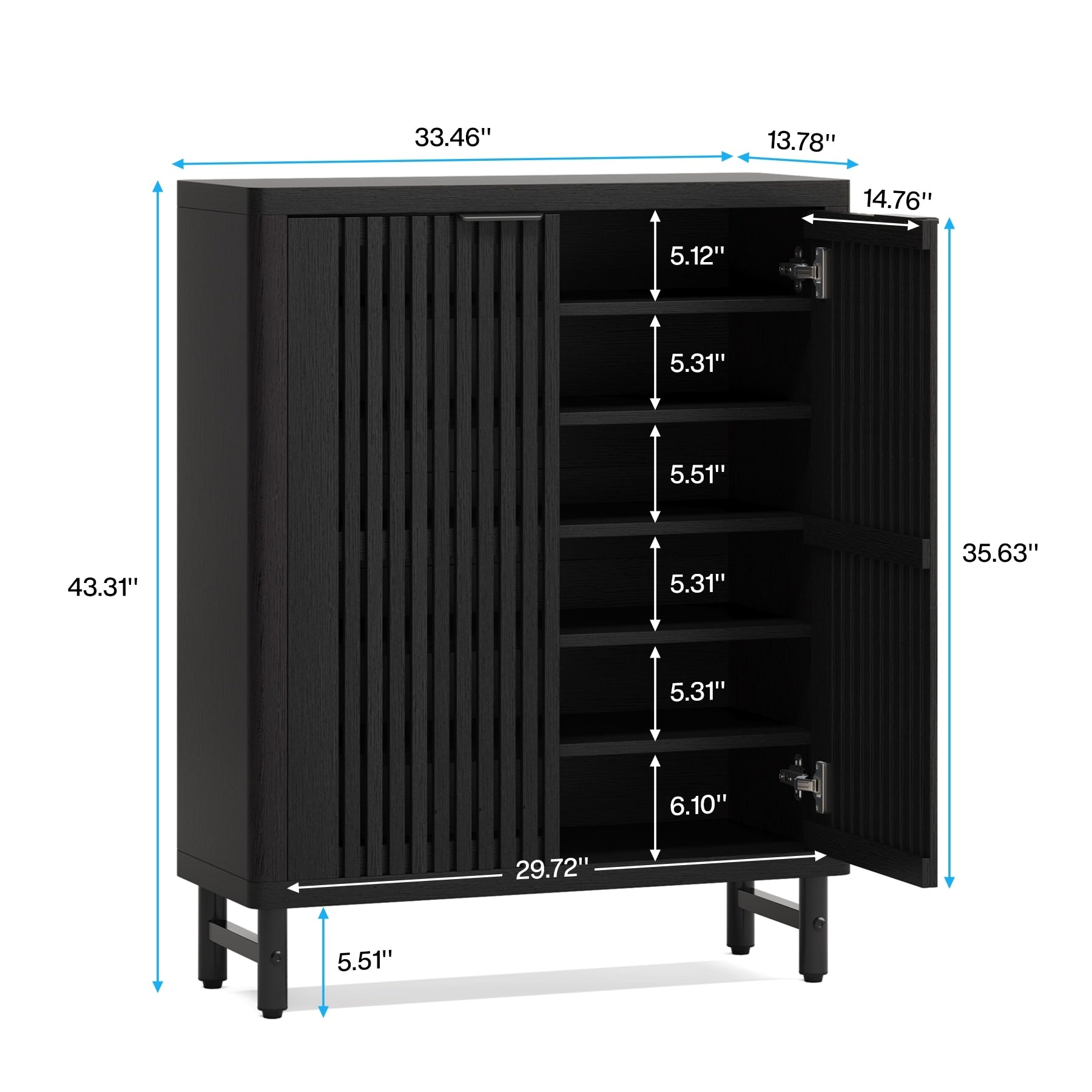Meuble à chaussures avec porte pour entrée et salon, capacité de 24 paires