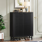 Meuble à chaussures avec porte pour entrée et salon, capacité de 24 paires