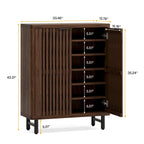 Meuble à chaussures avec porte pour entrée et salon, capacité de 24 paires