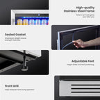 Réfrigérateur à boissons de 60 cm (24 pouces) - 140 canettes - pour sodas, vins et autres boissons - 60 cm (24 pouces)