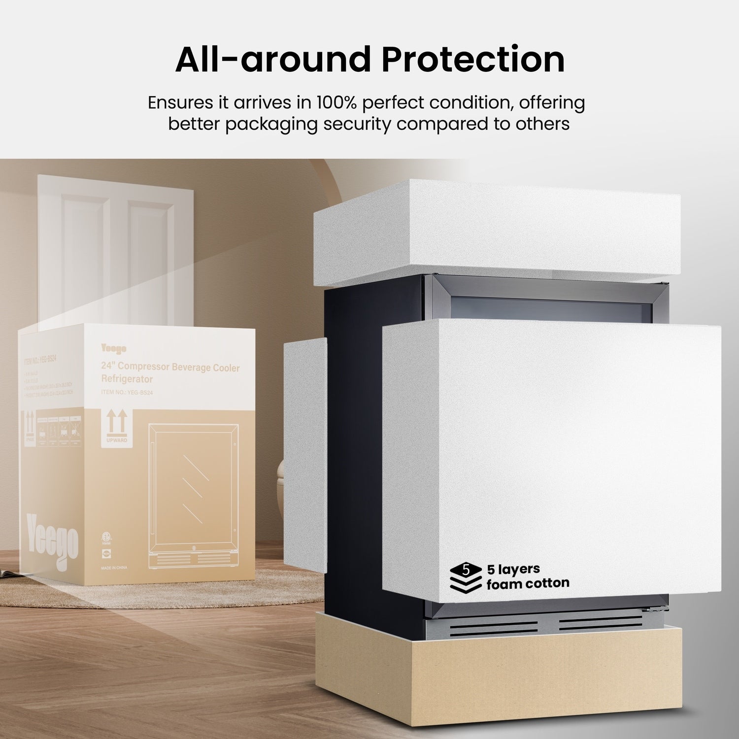 Réfrigérateur à boissons de 60 cm (24 pouces) - 140 canettes - pour sodas, vins et autres boissons - 60 cm (24 pouces)