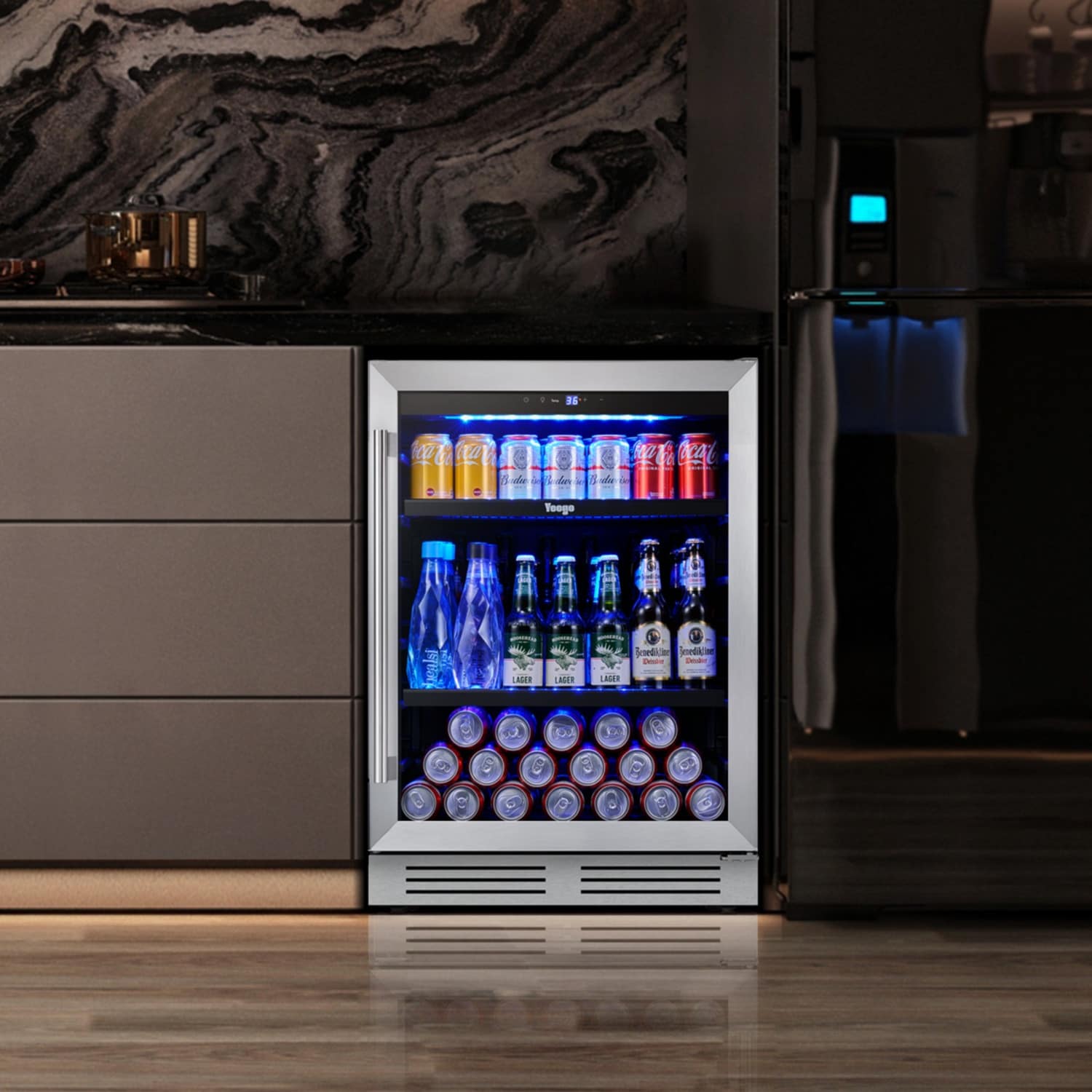 Réfrigérateur à boissons de 60 cm (24 pouces) - 140 canettes - pour sodas, vins et autres boissons - 60 cm (24 pouces)