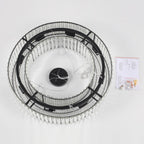 Luminaire à suspension style ferme de 62,5 cm (24,8 po) à 8 lumières, lustre en cristal, lustre tambour pour salle à manger, salon, chambre à coucher, cuisine