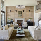 Luminaire à suspension style ferme de 62,5 cm (24,8 po) à 8 lumières, lustre en cristal, lustre tambour pour salle à manger, salon, chambre à coucher, cuisine