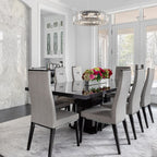 Luminaire à suspension style ferme de 62,5 cm (24,8 po) à 8 lumières, lustre en cristal, lustre tambour pour salle à manger, salon, chambre à coucher, cuisine