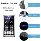 Cave à vin/réfrigérateur à boissons/mini-réfrigérateur pour 26 bouteilles - 44,5 x 49,1 x 79,2 cm