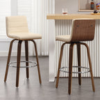 Tabourets de bar/hauts-sièges pivotants en simili cuir 26/29, lot de 2/3