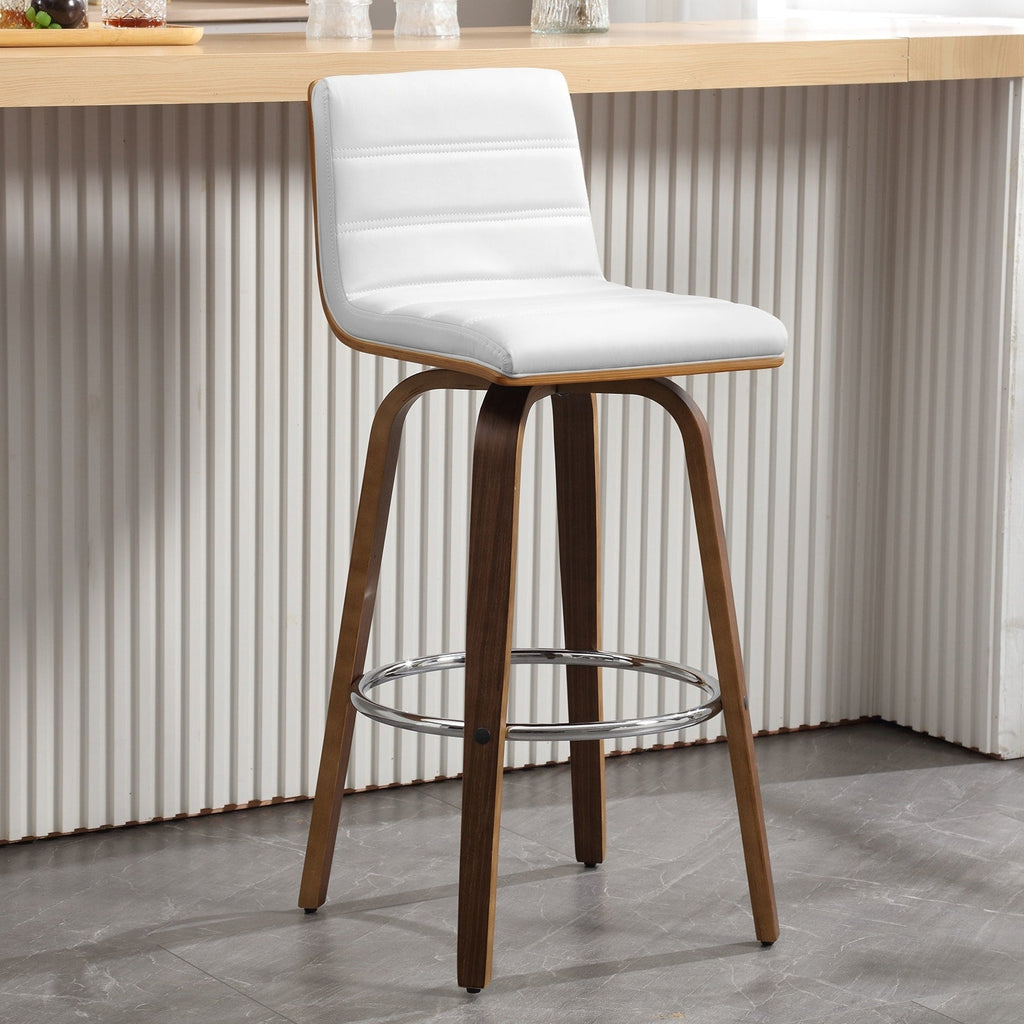 Tabourets de bar/hauts-sièges pivotants en simili cuir 26/29, lot de 2/3