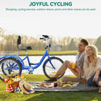 Vélos tricycle 3 roues pour adultes 26 pouces, 7 vitesses