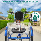 Vélos tricycle 3 roues pour adultes 26 pouces, 7 vitesses