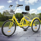 Vélos tricycle 3 roues pour adultes 26 pouces, 7 vitesses