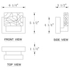 C Cattleya Luminaire de salle de bain à LED intégrée en acier inoxydable 3000K avec abat-jour en verre artistique - Chrome