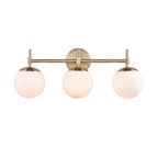 929 Lighting Lustre de salle de bain à 3 lumières avec finitions multiples et abat-jours en verre opale