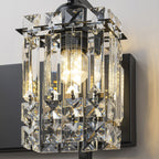 Éclairage de salle de bain moderne et glamour à 3 lumières, applique murale en cristal pour miroir