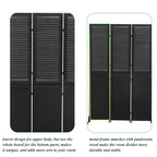 Écrans de séparation de pièce à 3 panneaux et pare-écran pliable en bois naturel, cloisons de séparation de pièce de 1,80 m pour séparer les pièces.