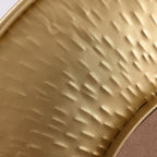 Ensemble de 3 miroirs muraux ronds en métal doré - 56,5 cm de diamètre x 6 cm de profondeur